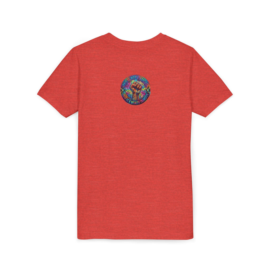 Neon Power Button Tee — Gamer Screen Escape Youth T-Shirt