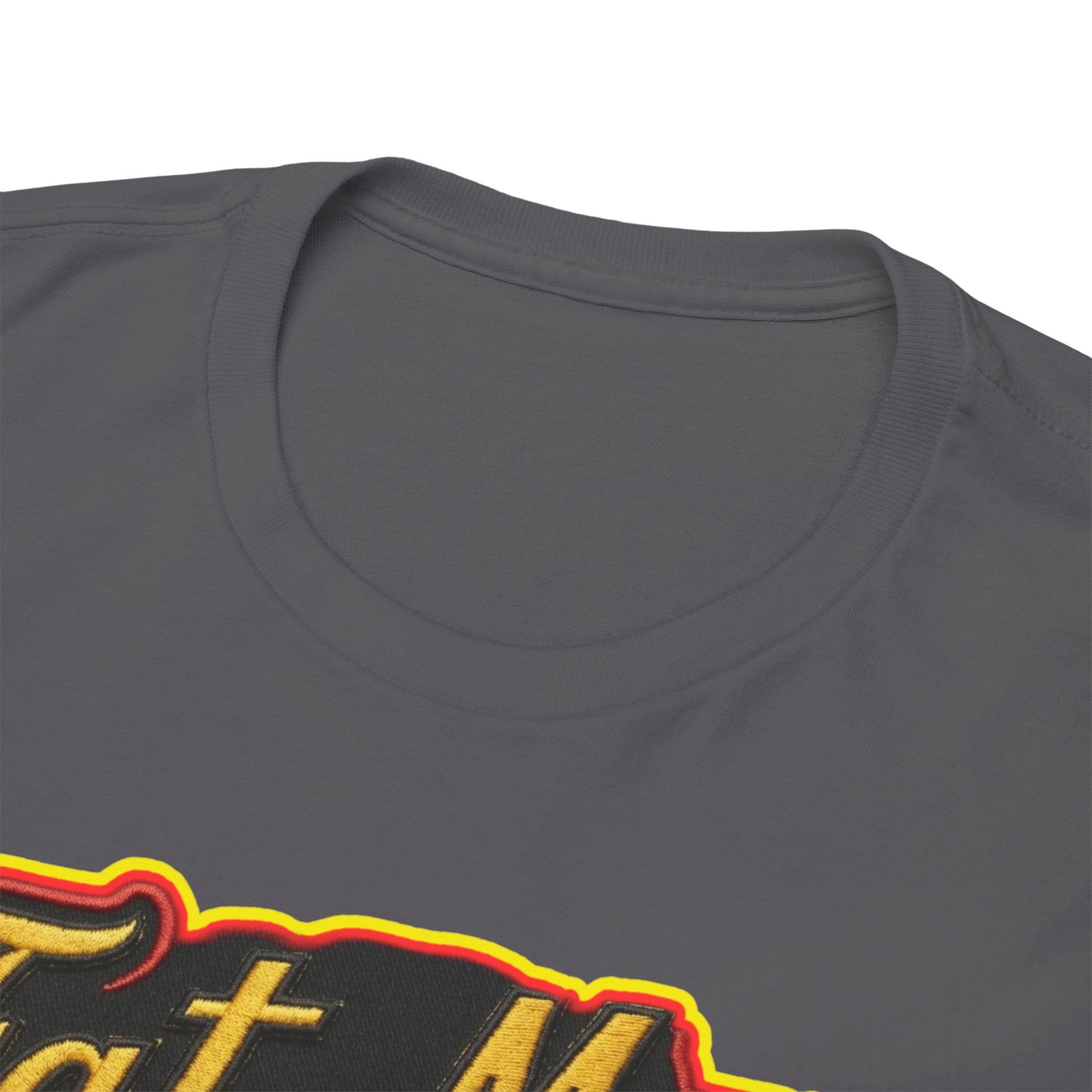 Fat Man Graphic Tee — Retro Boxing Design with '10' Back Patch