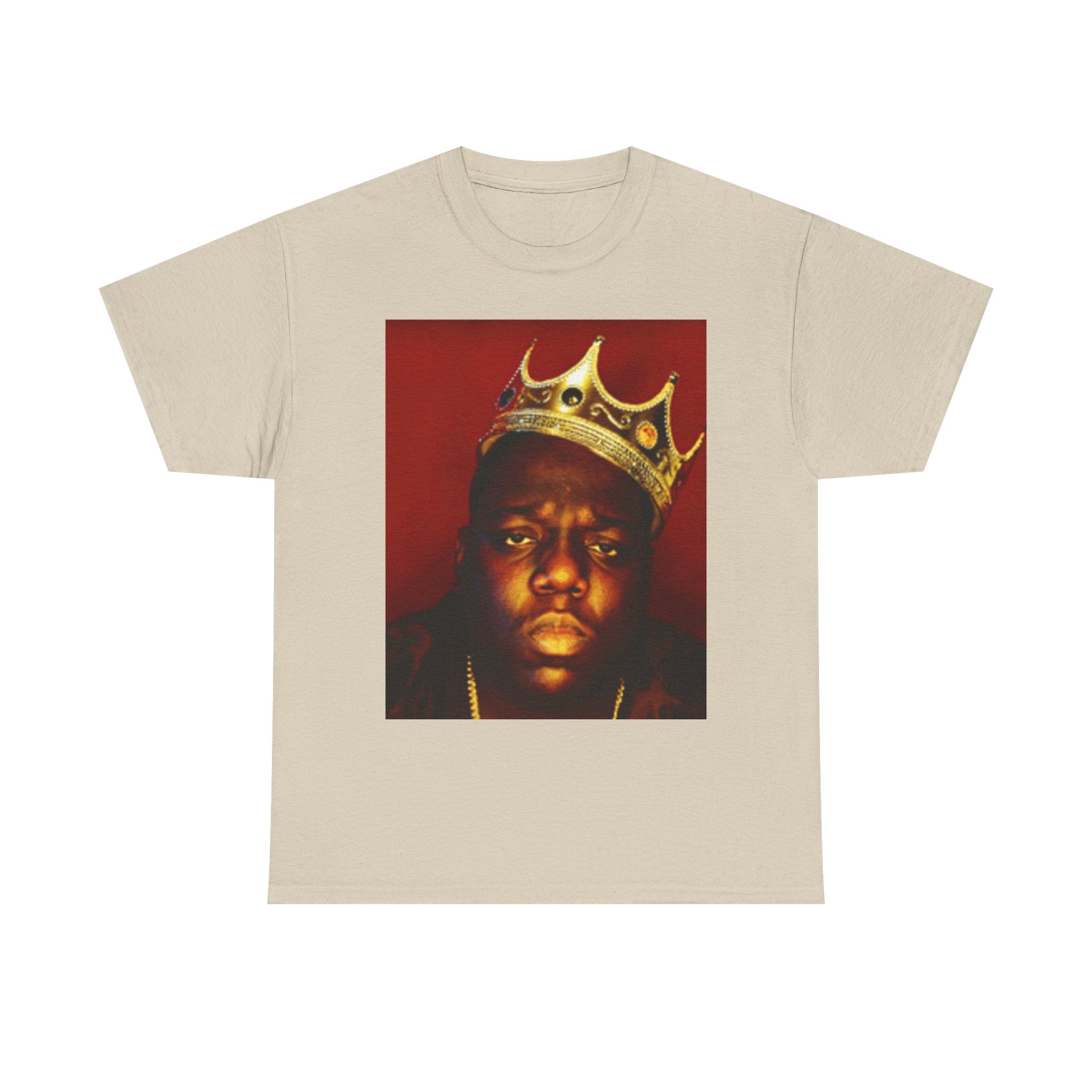 Vintage Crown Portrait Tee — Retro Hip-Hop Photo Graphic T-Shirt