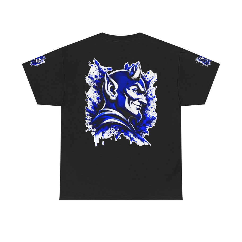 Duke Blue Devils Graphic Tee — Splatter Devil Logo T‑Shirt