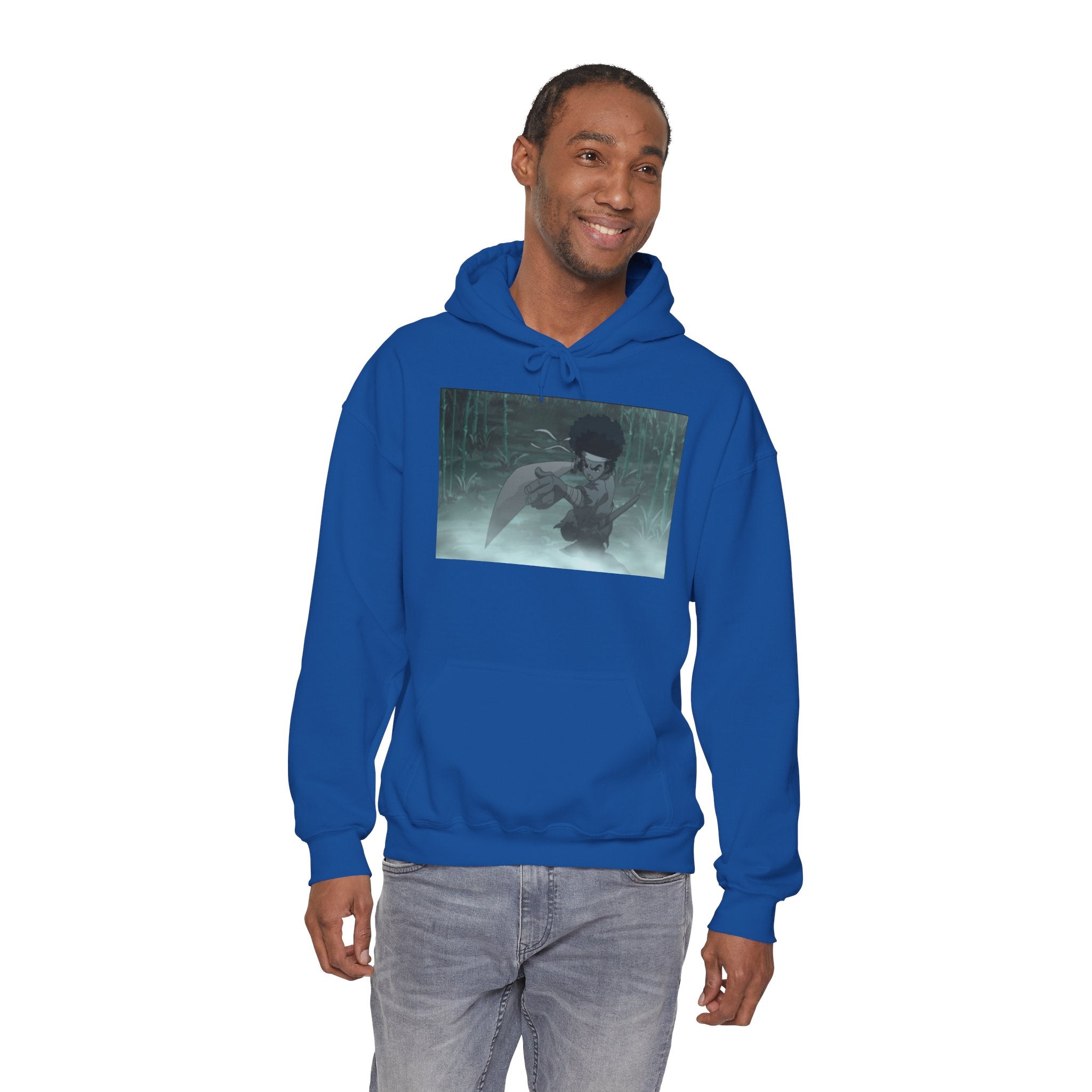 Moody Forest Angel Hoodie — Ethereal Wings Graphic Sweatshirt
