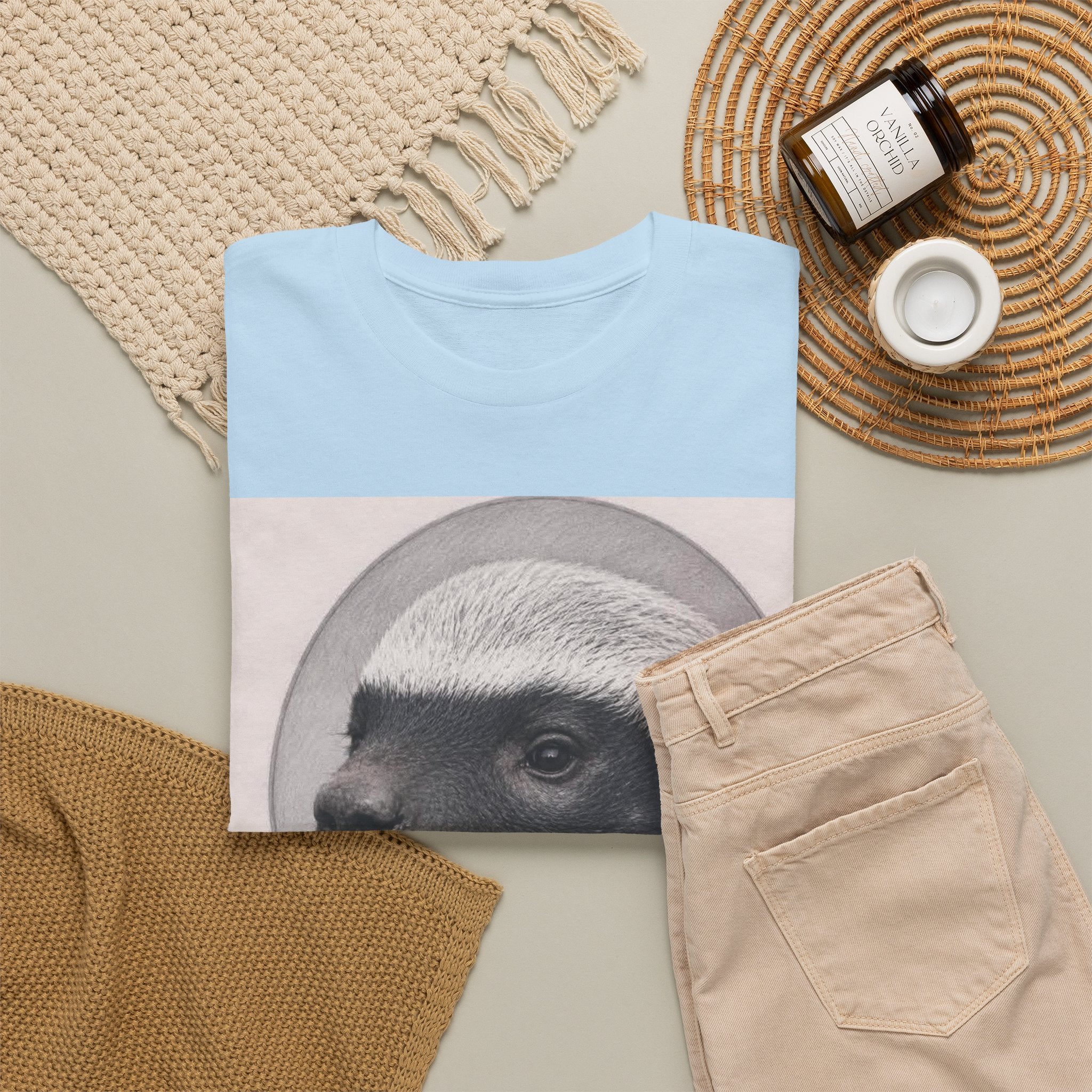 Badger Portrait Tee — "Which One of Y’all MF Said Something About a Home?" Graphic T‑Shirt