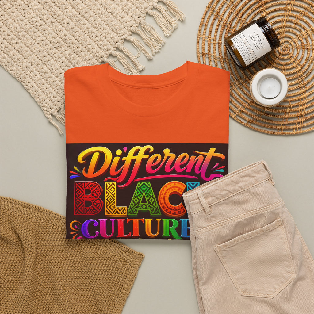 T-Shirt — Different Black Cultures, Same Black Skin Graphic Tee (Black History & Unity)