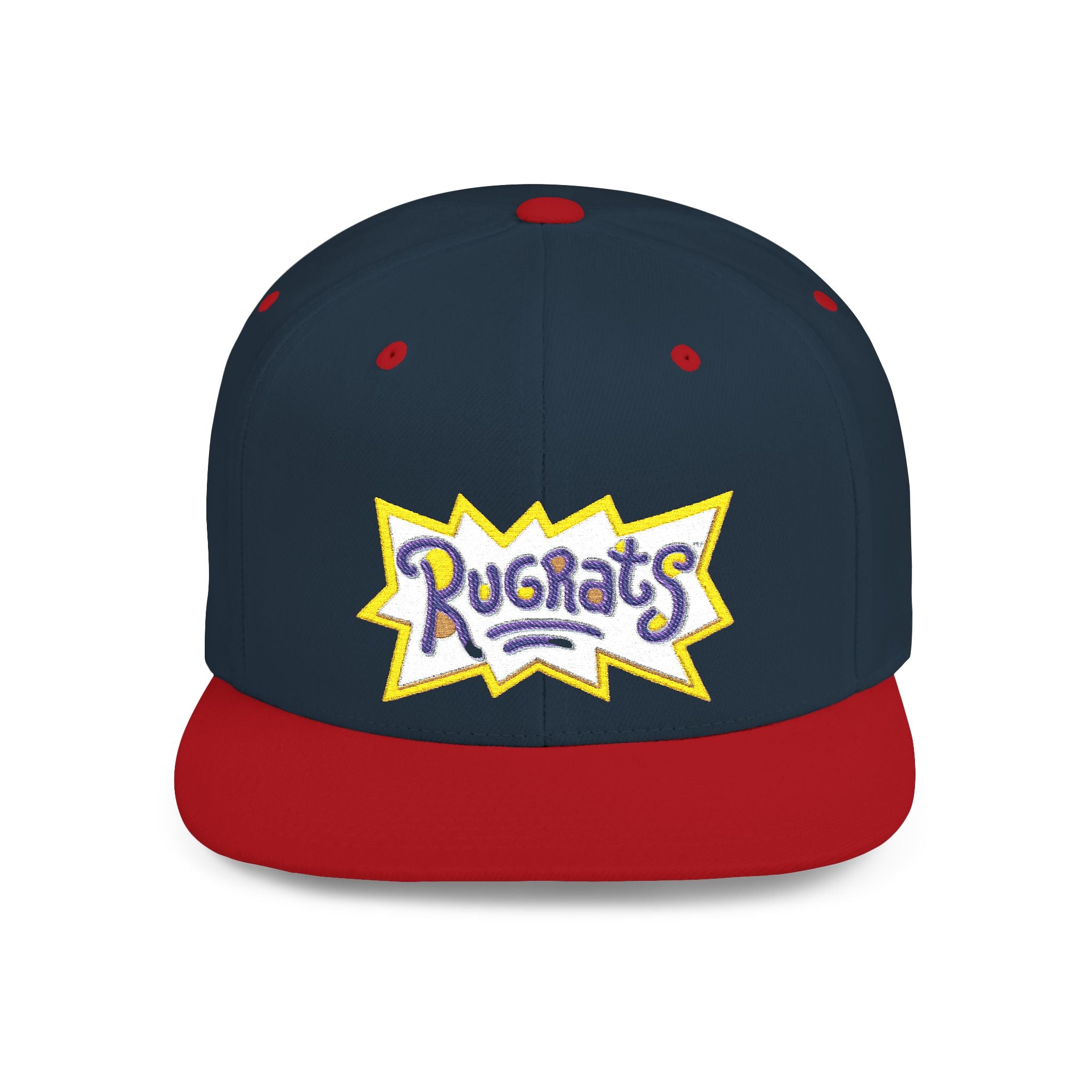 Snapback Hat — Retro 'Rugrats' Logo Flat Bill Cap