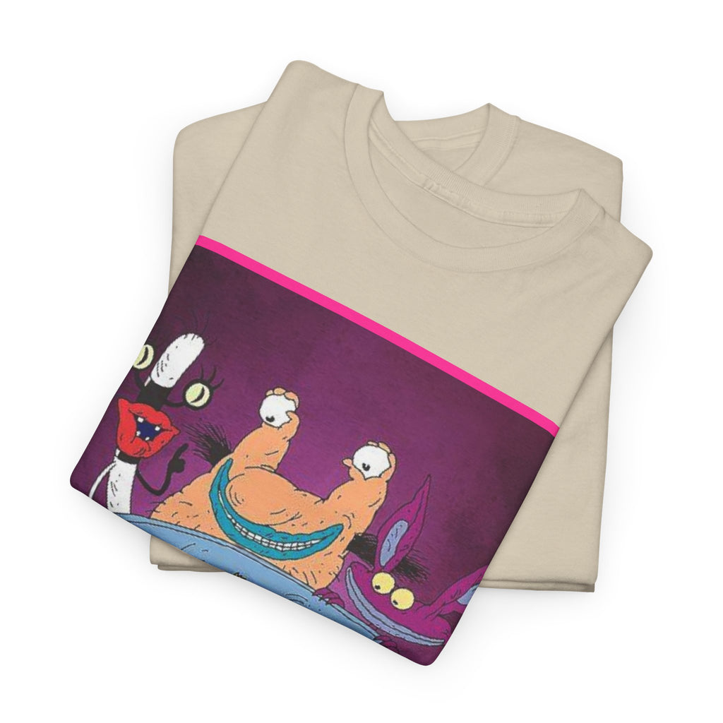 Real Monsters Vintage Cartoon T-Shirt — Nickelodeon Rugrats Crew Tee