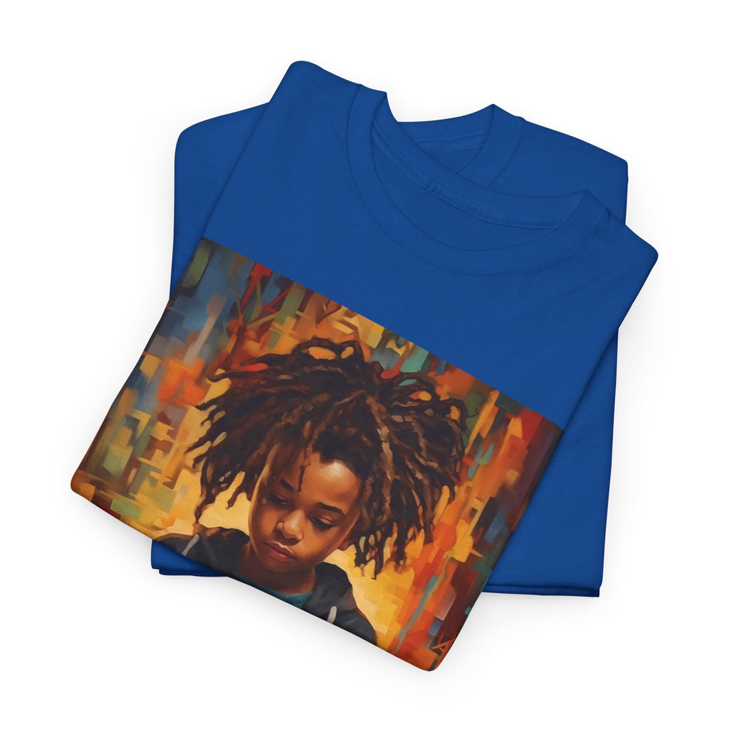 Graphic Tee — 'This Is Not A Boycott, This Is A Wealth Transfer' Back Print with Reading Child Artwork