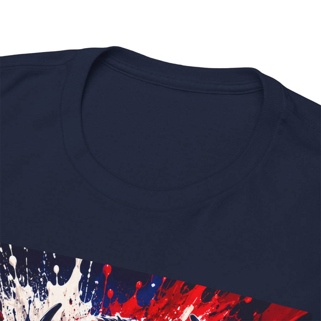 Howard University Buffalo Spirit Tee — HU Bison Red & Blue Campus Shirt