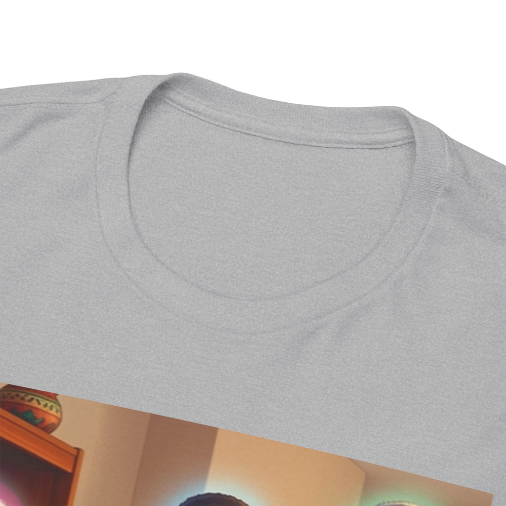 Black Family Study Night T-Shirt — Inspirational Afrofuturist Classroom Artwork