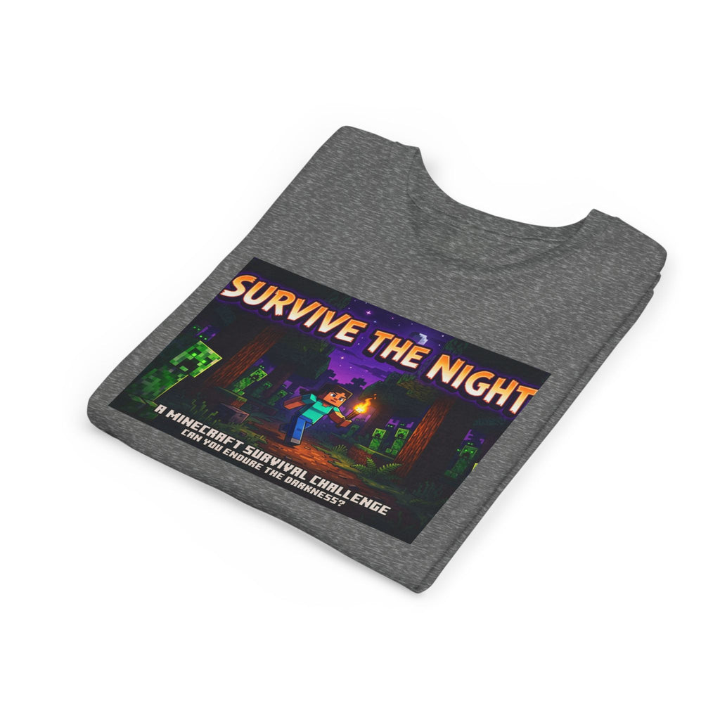 Survive the Night Youth Tee — Glowing Creeper Night Gamer Shirt