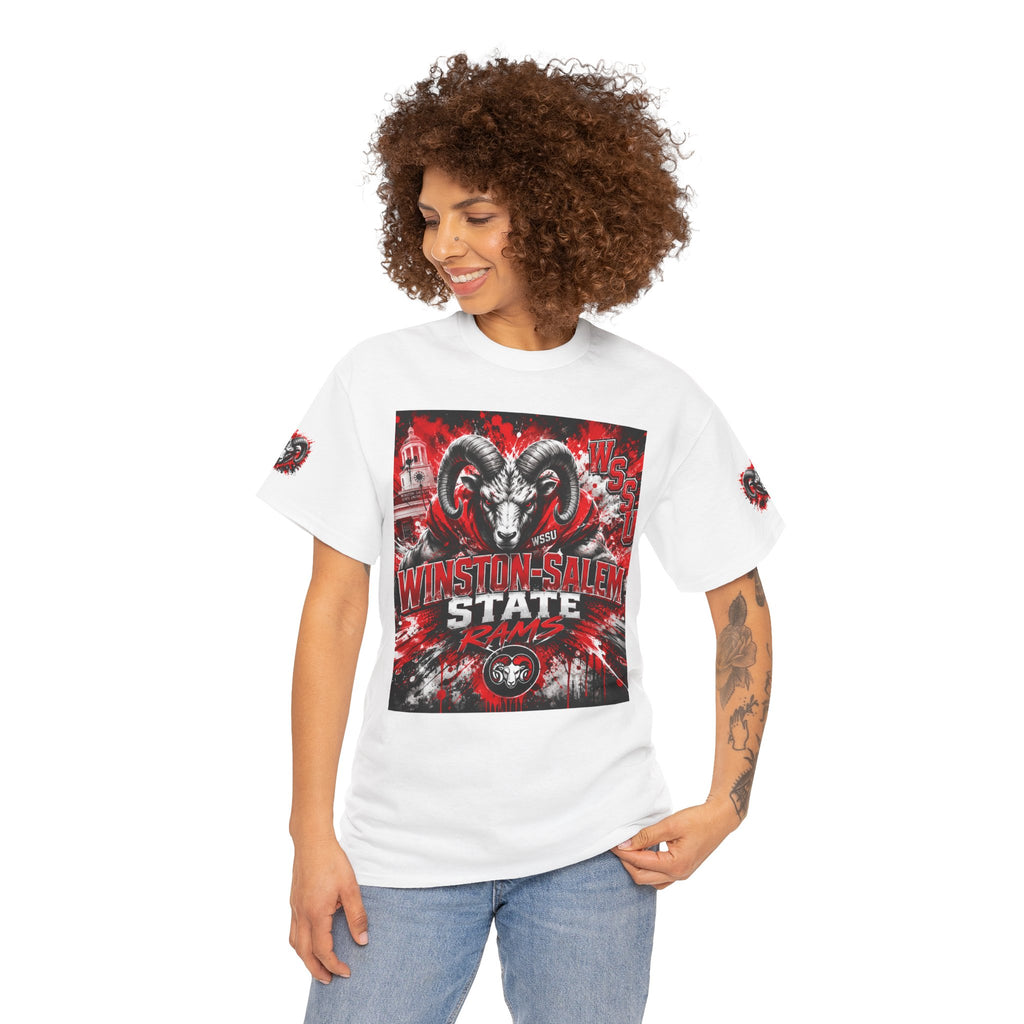 Winston‑Salem State Rams Ram Head Tee — Bold College Spirit T‑Shirt