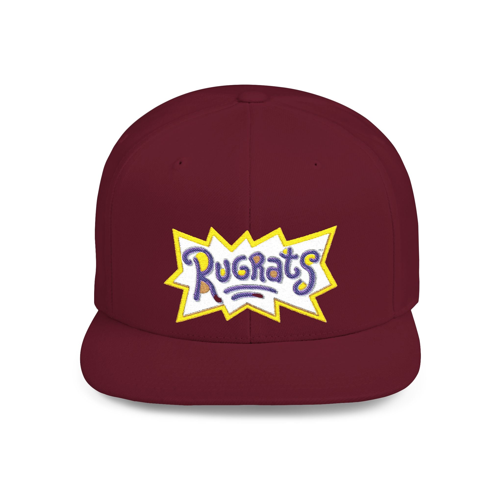 Snapback Hat — Retro 'Rugrats' Logo Flat Bill Cap