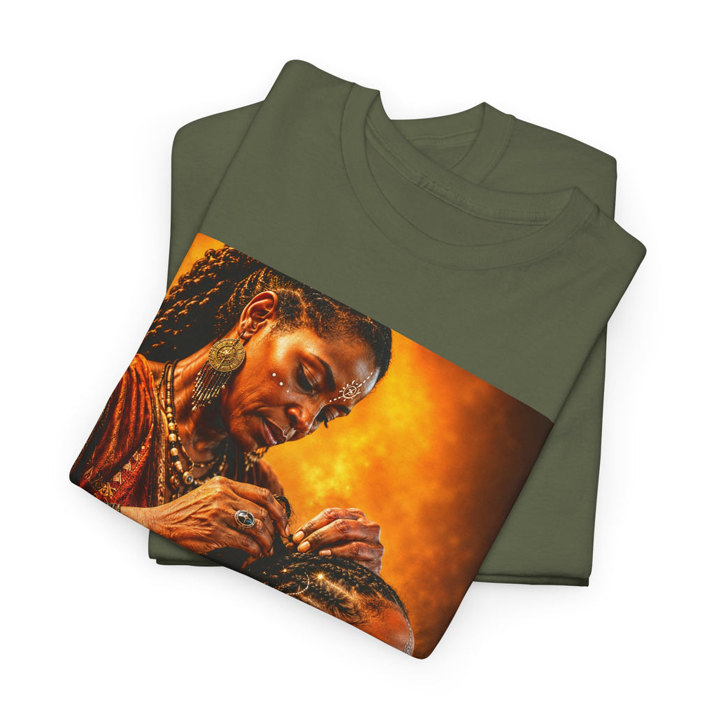 Afrocentric Braiding Tee – "This Is Not A Phase" Empowerment Graphic T-Shirt