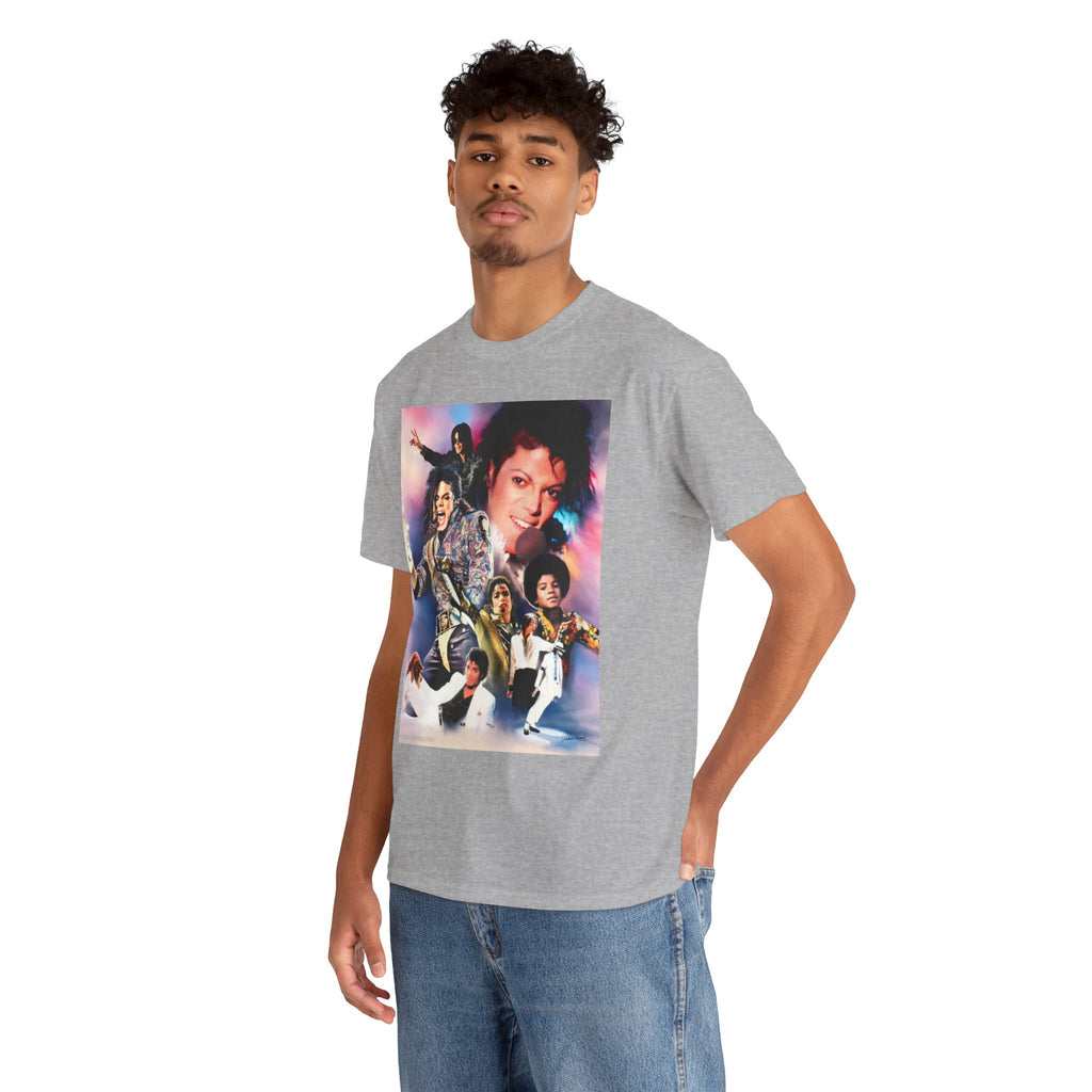 Michael Jackson Tribute Tee — Vintage Pop Collage T-Shirt