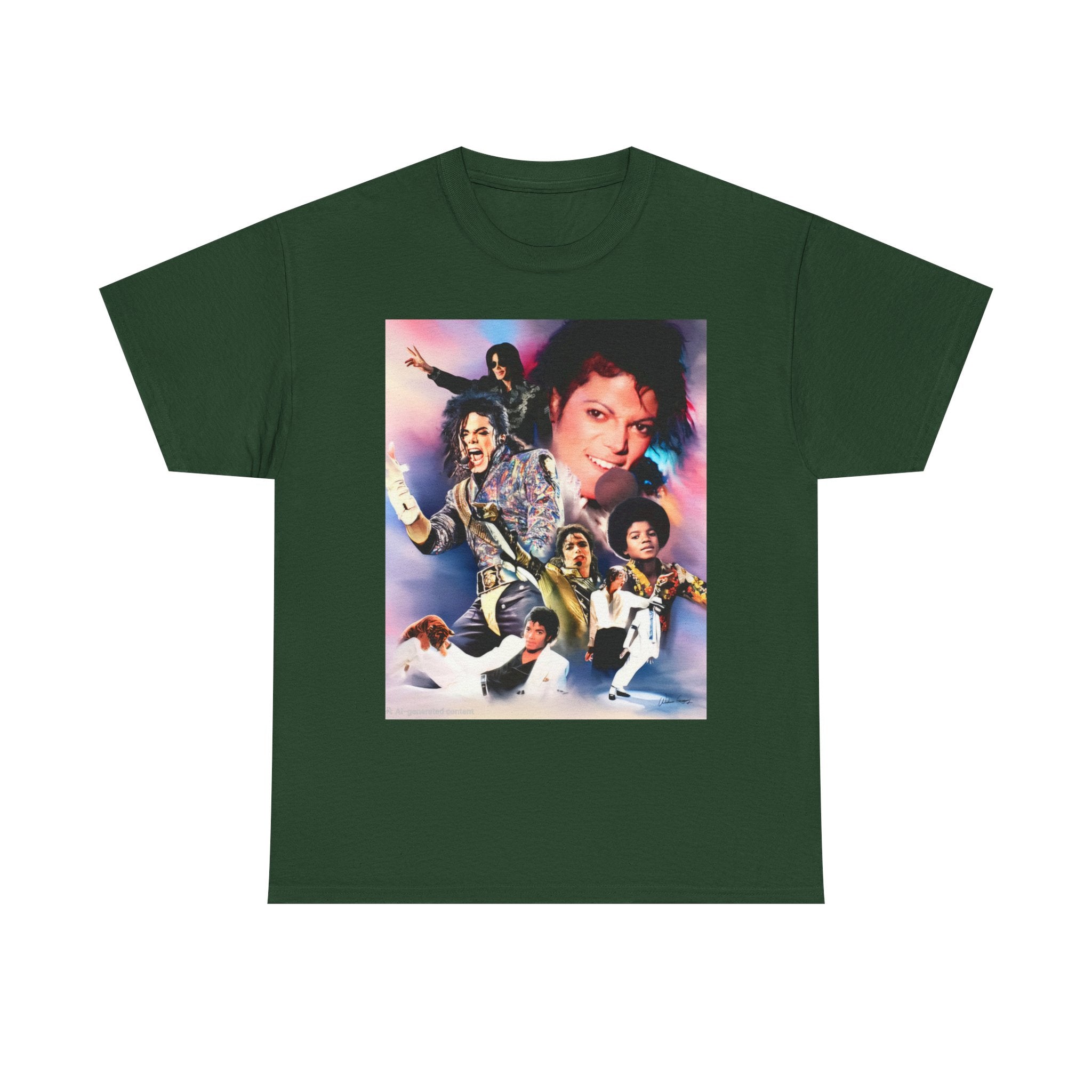 Michael Jackson Tribute Tee — Vintage Pop Collage T-Shirt