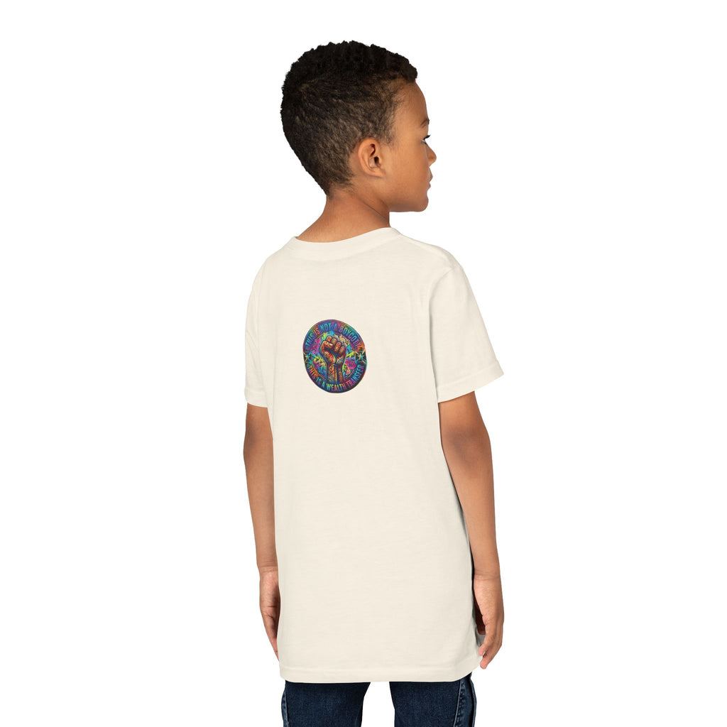 Youth Trophy Lightning Tee — Winning Kids' Short Sleeve Shirt with Stars & Confetti