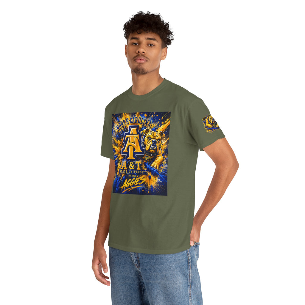 North Carolina A&T Aggies Bulldog T-Shirt — A&T Logo College Tee
