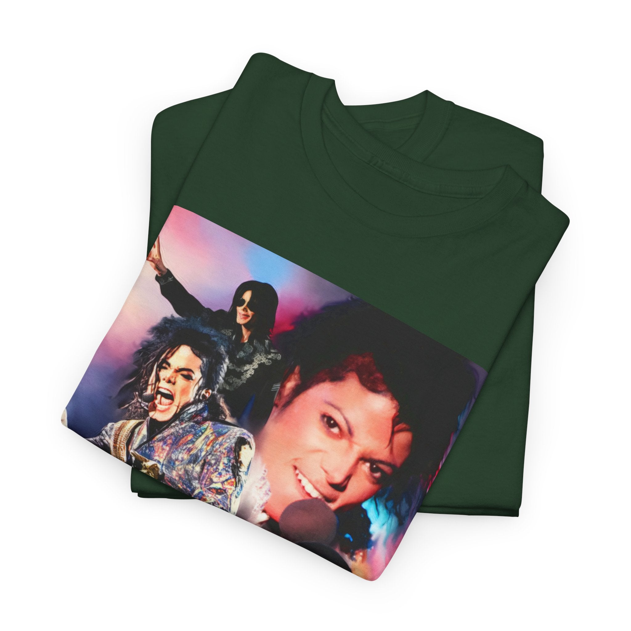 Michael Jackson Tribute Tee — Vintage Pop Collage T-Shirt