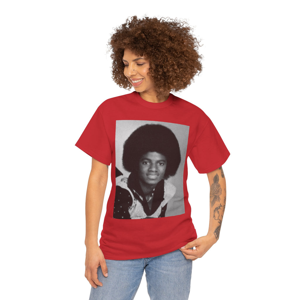 Graphic Tee — Retro Portrait Front with Black Power Fist Back