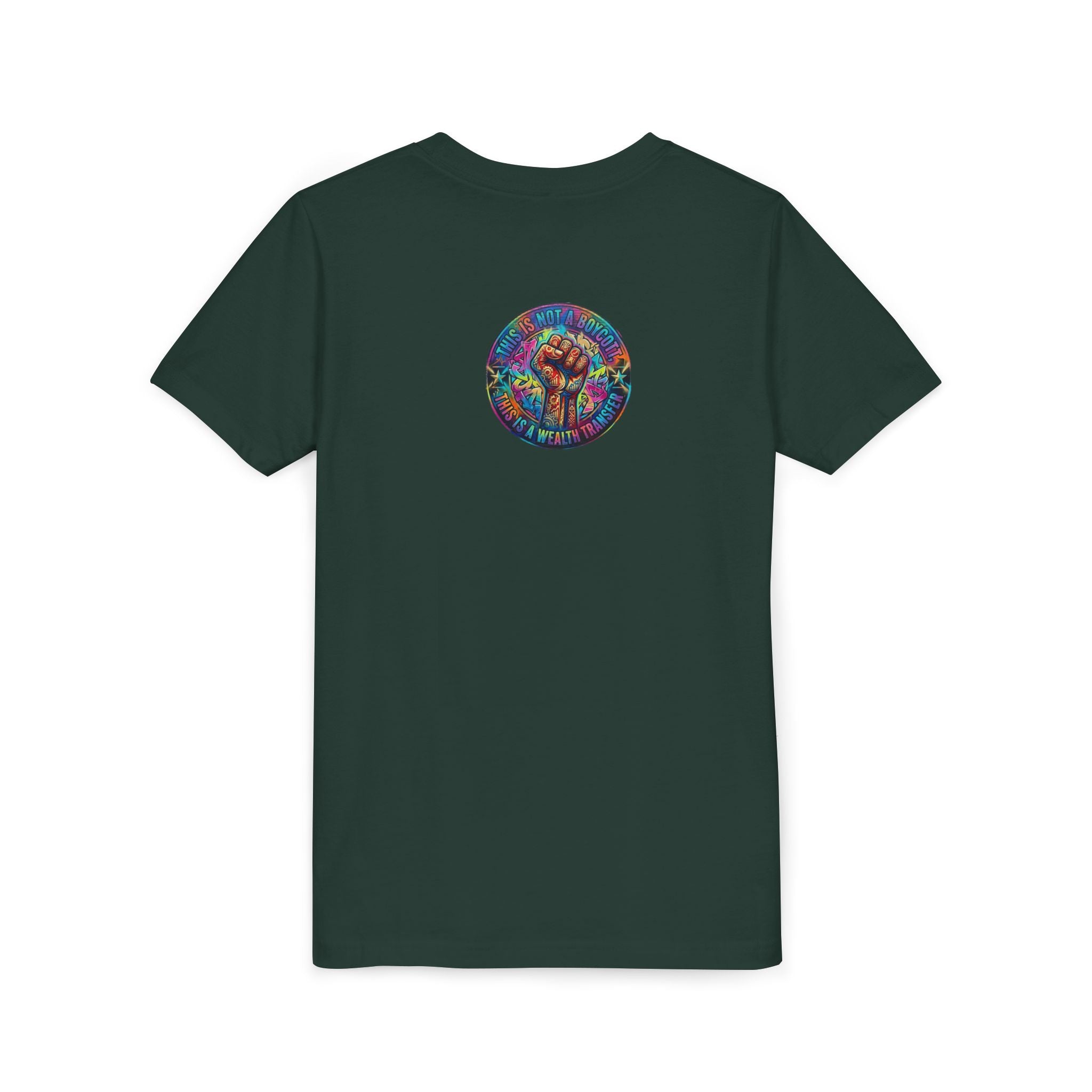 Youth Tee — “BUILD. CREATE. WIN.” Neon Builder City Design