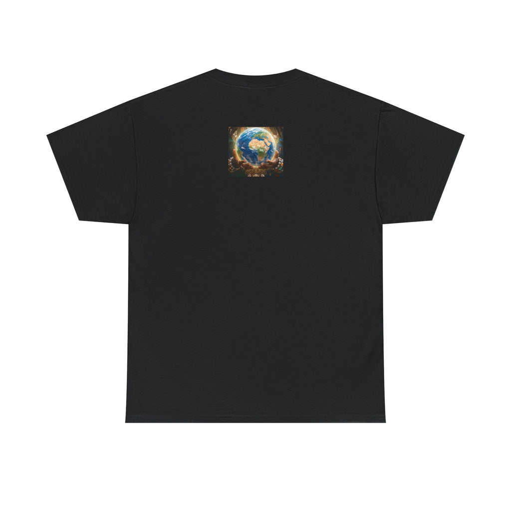 Cosmic Guardian Tee — Earth Mother Spiritual Graphic T-Shirt