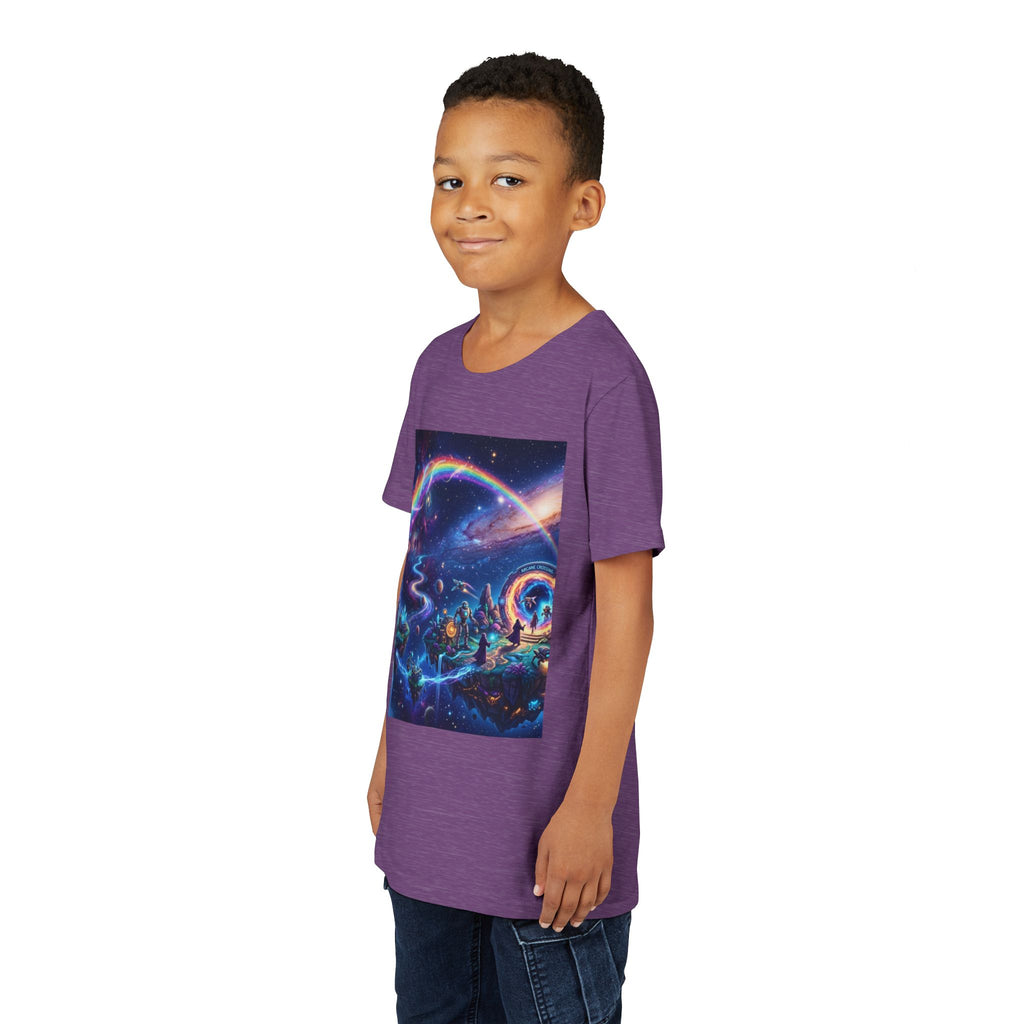 Galaxy Fantasy Youth Tee — Floating Islands, Robots & Magic Portals