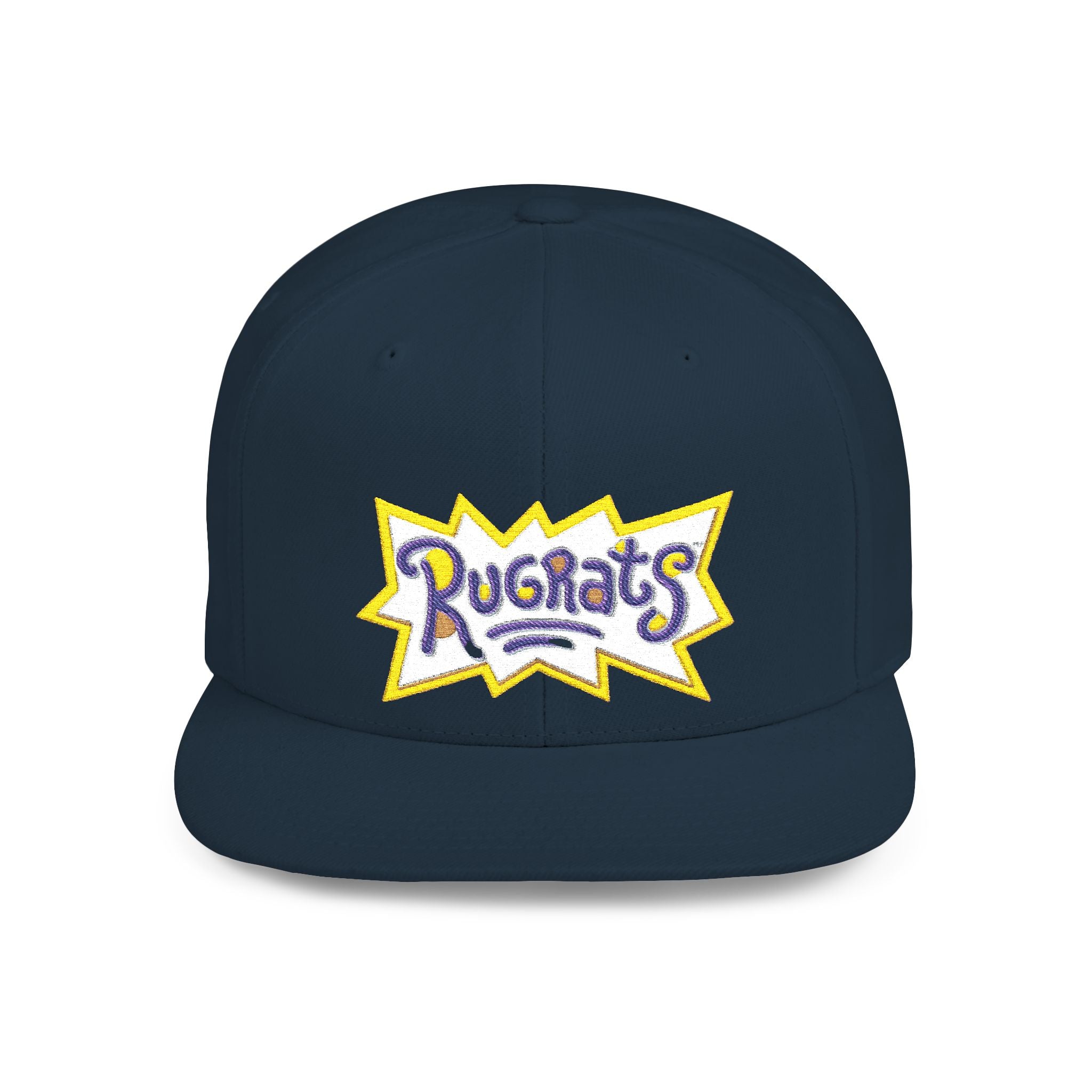 Snapback Hat — Retro 'Rugrats' Logo Flat Bill Cap