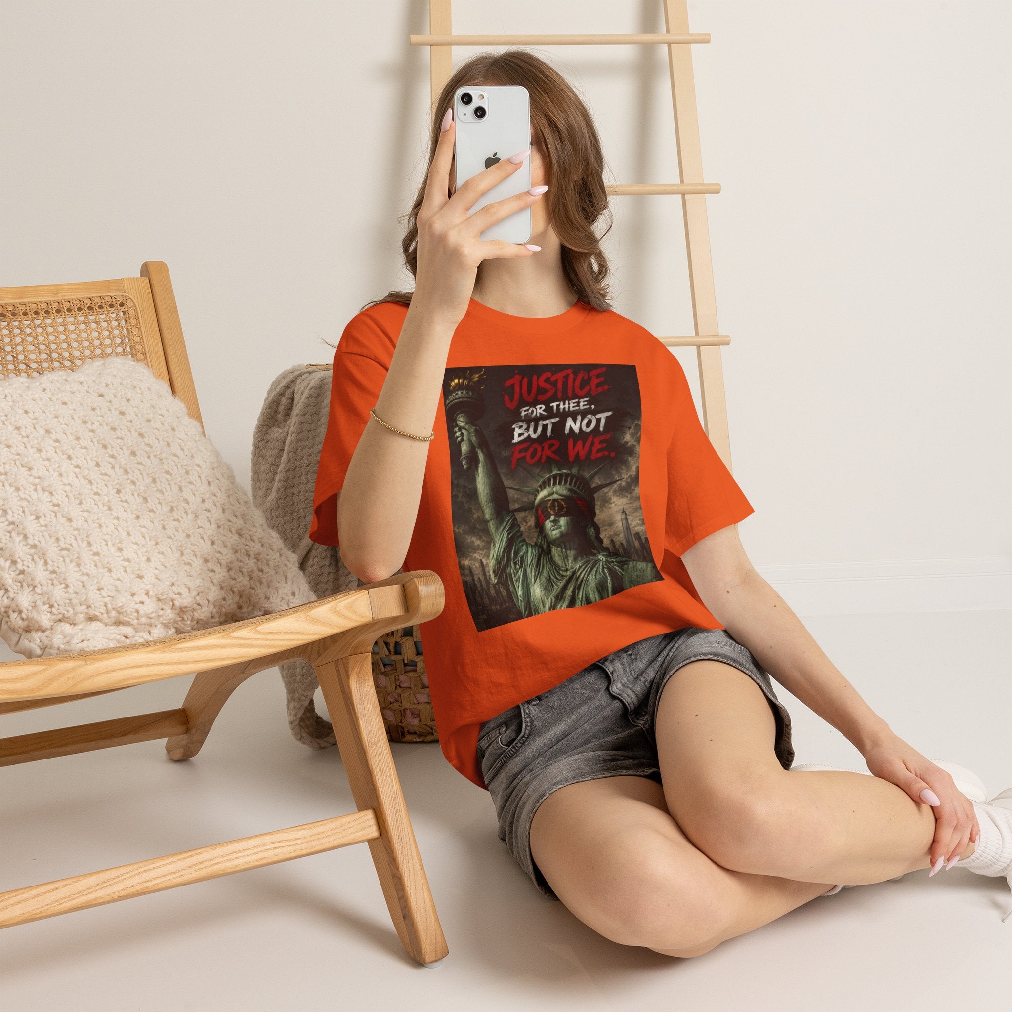 Protest Justice T-Shirt — “Justice For Thee, But Not For We” Graphic Tee