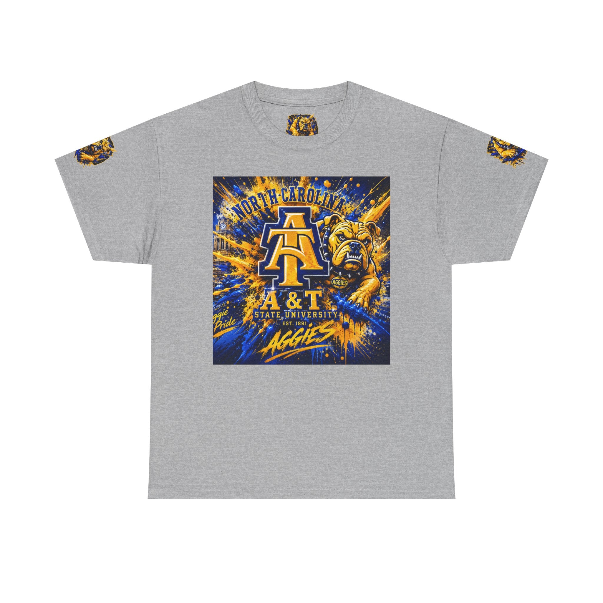 North Carolina A&T Aggies Bulldog T-Shirt — A&T Logo College Tee