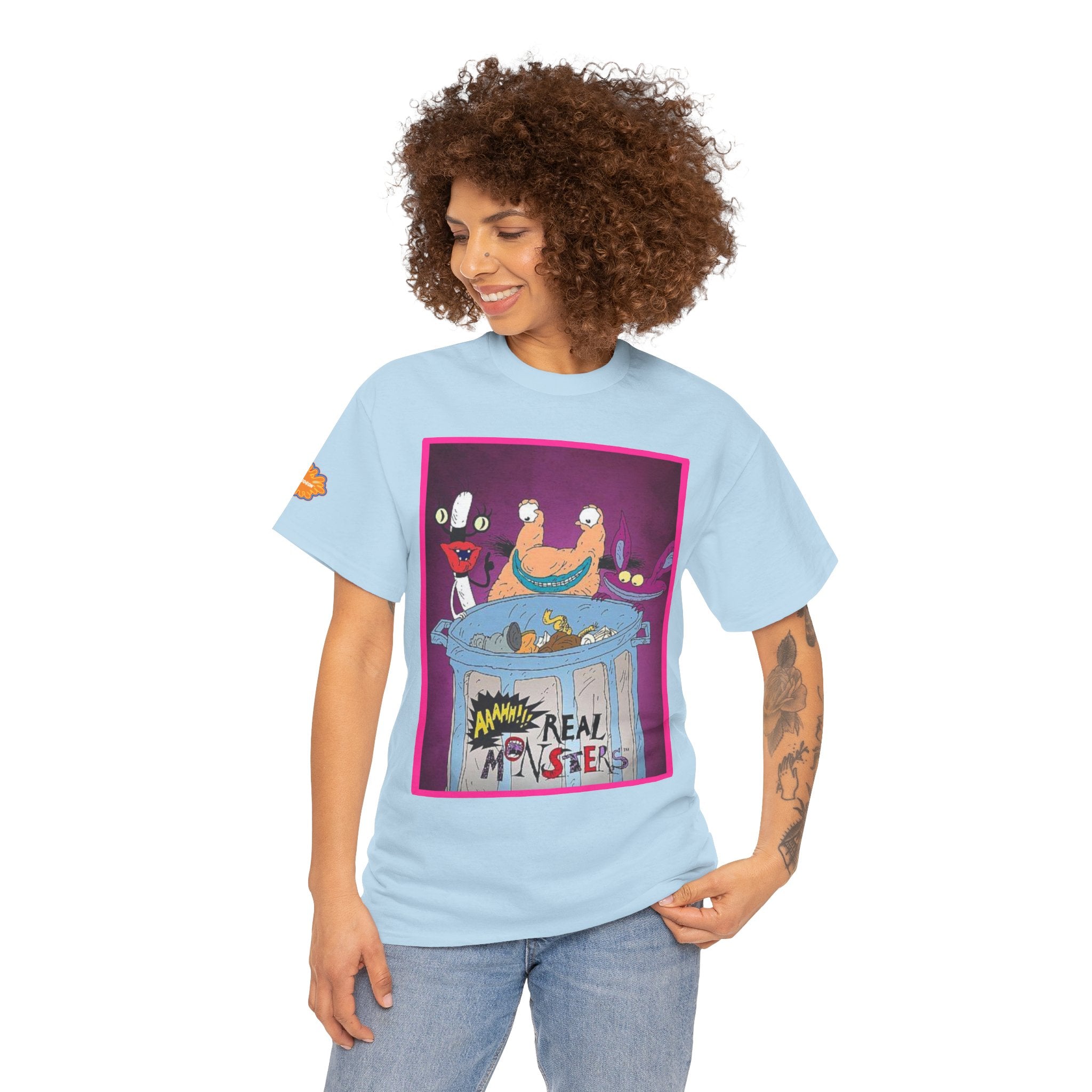 Real Monsters Vintage Cartoon T-Shirt — Nickelodeon Rugrats Crew Tee