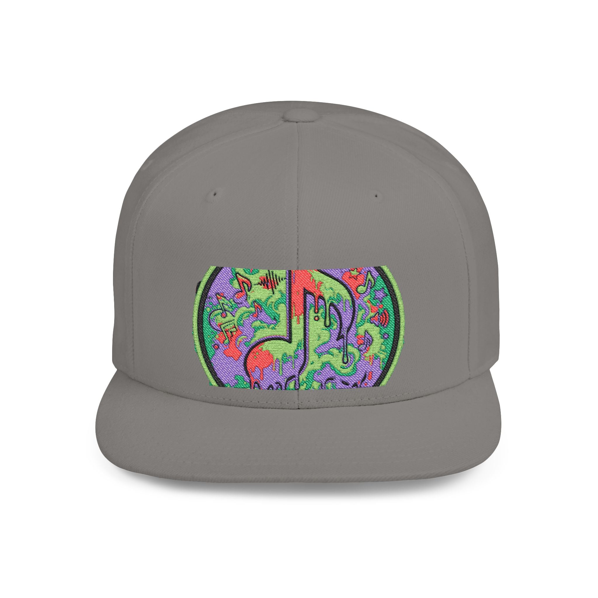 Copy of Copy of Flat Bill Snapback Hat — Retro Dance Crew Graphic Cap