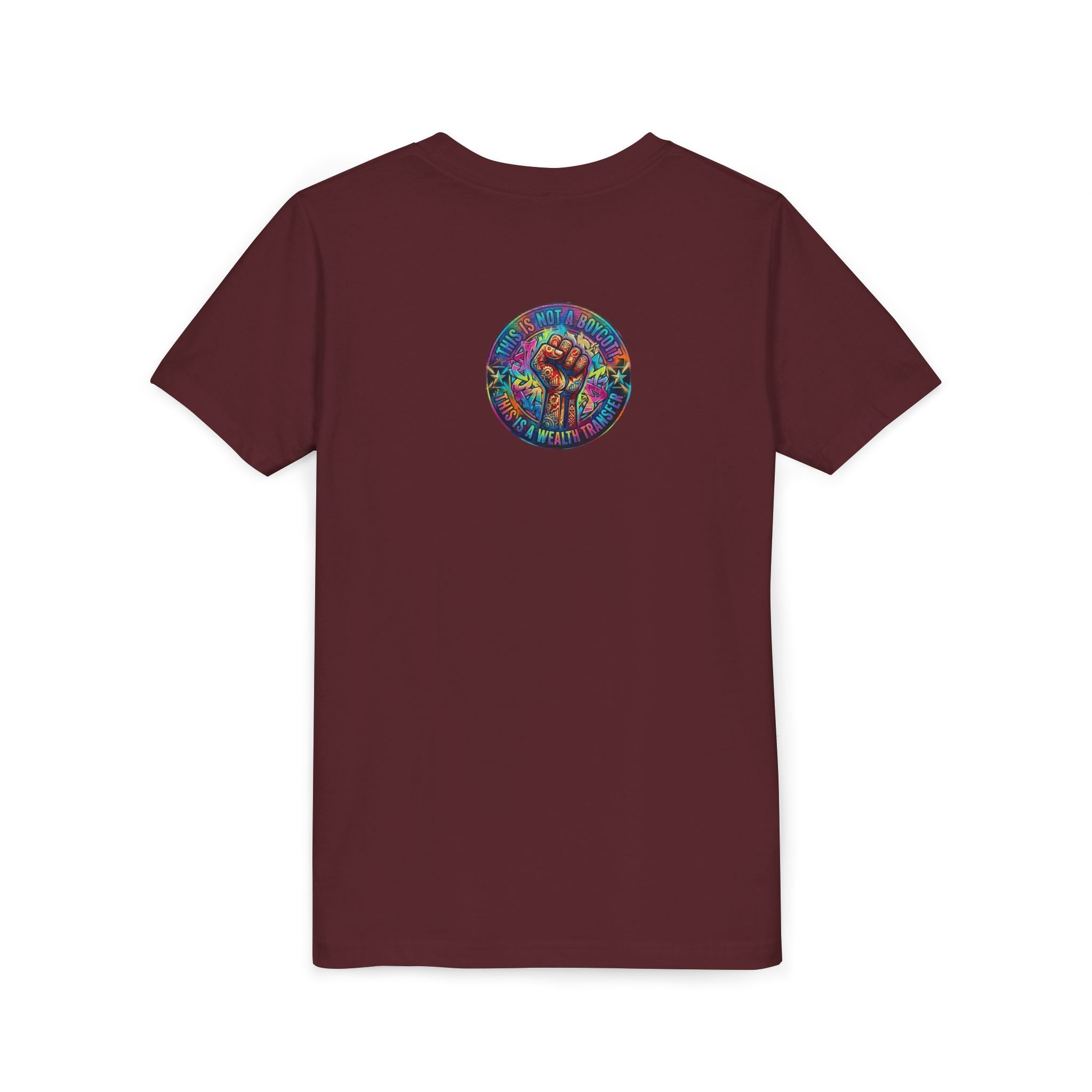 Youth Tee — “BUILD. CREATE. WIN.” Neon Builder City Design