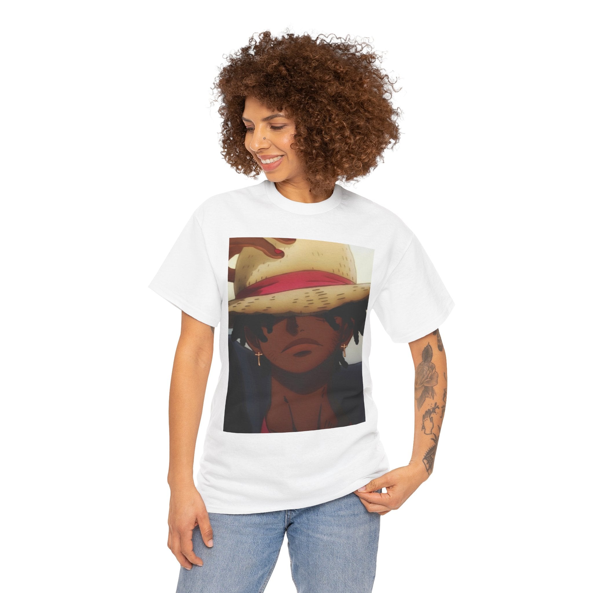 One Piece Luffy Straw Hat T‑Shirt — Anime Pirate Crew Graphic Tee