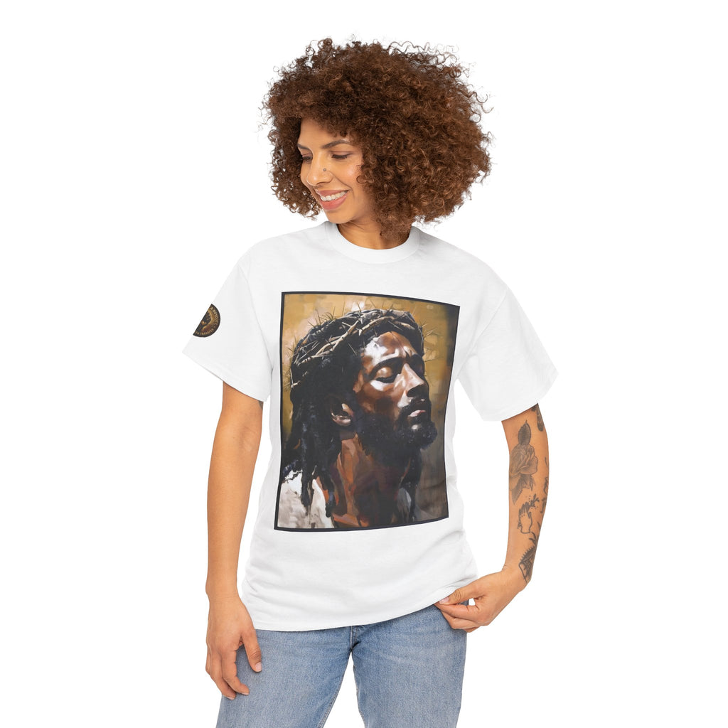 Jesus Portrait Tee with 'This Is Not A Boycott — This Is A Wealth Transfer' Back Emblem