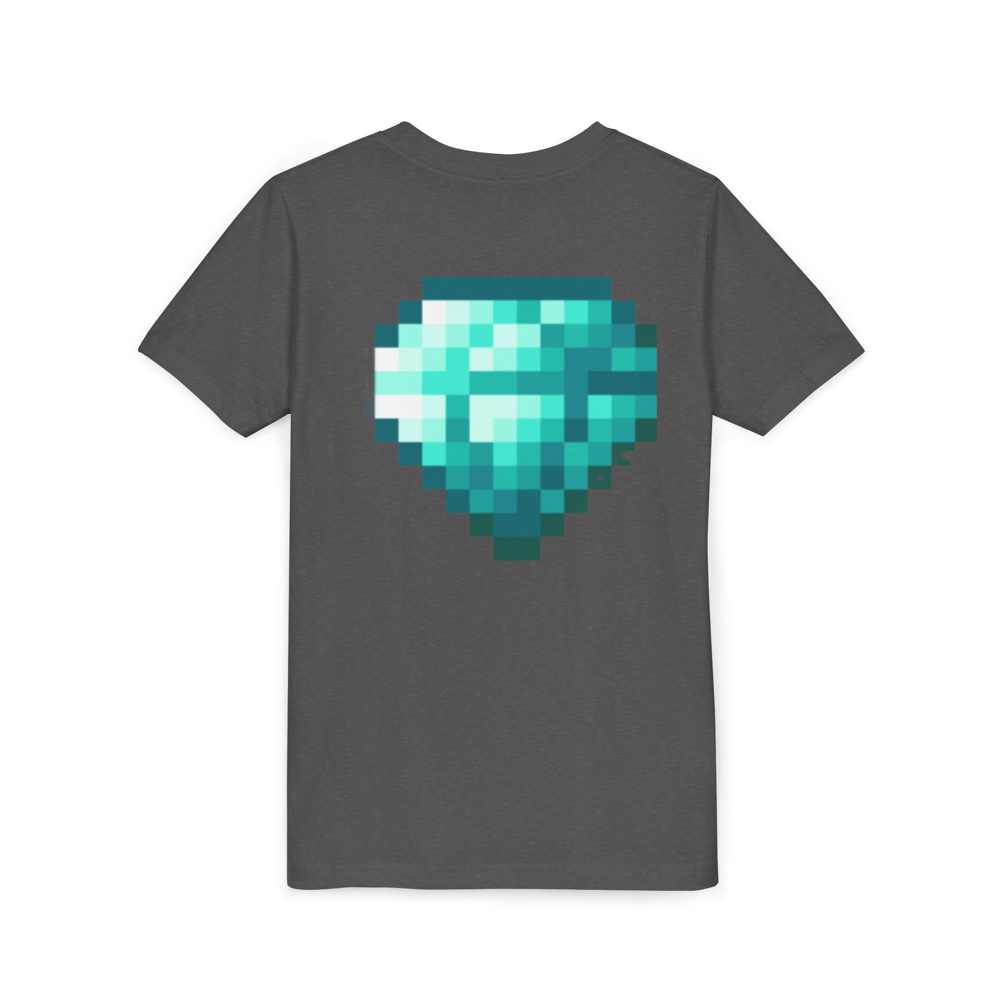 Youth Diamond Legend Tee — Pixel Minecraft-Style Gem Graphic Shirt