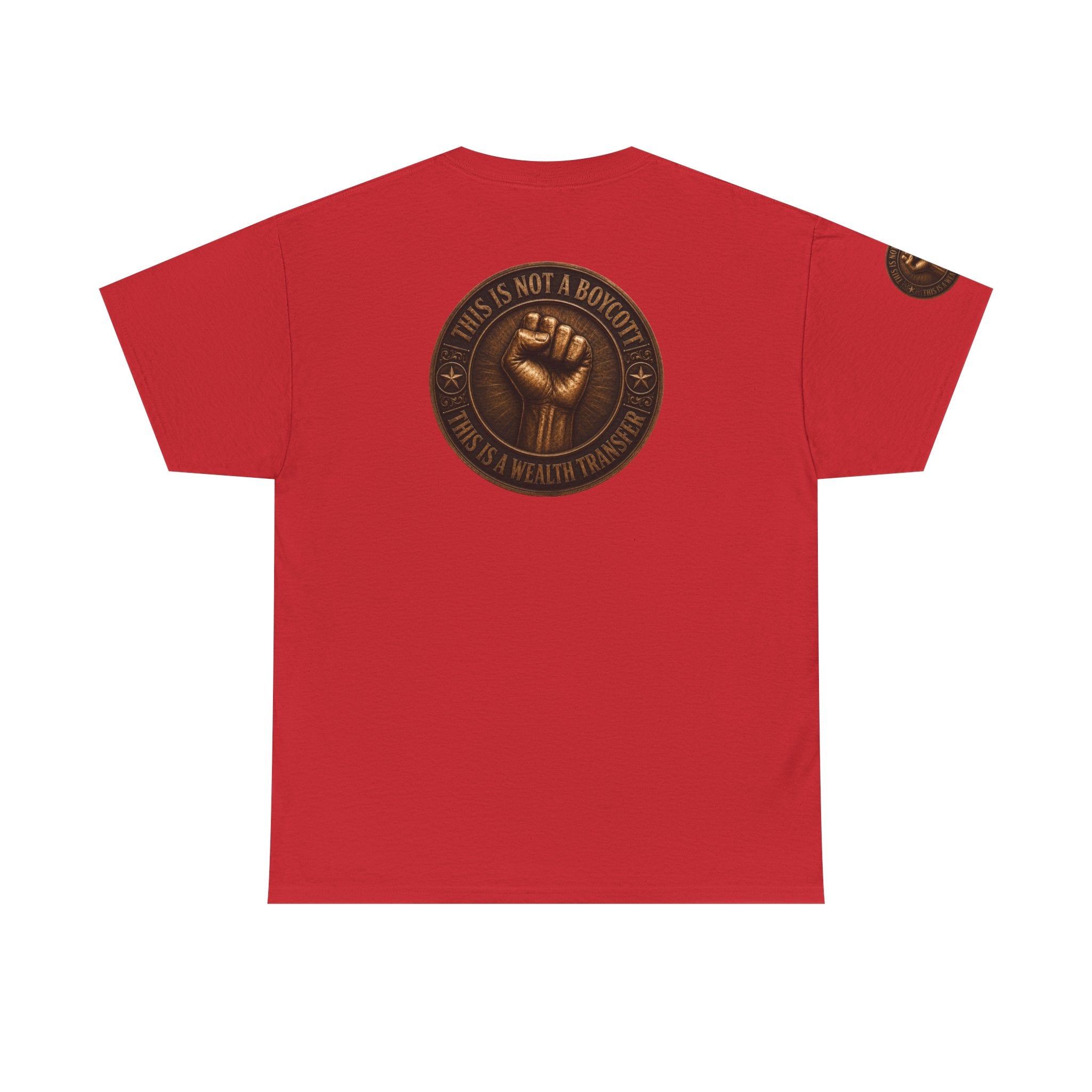 Graphic Tee — 'This Is Not A Boycott' Fist Emblem with Vintage Group Portrait