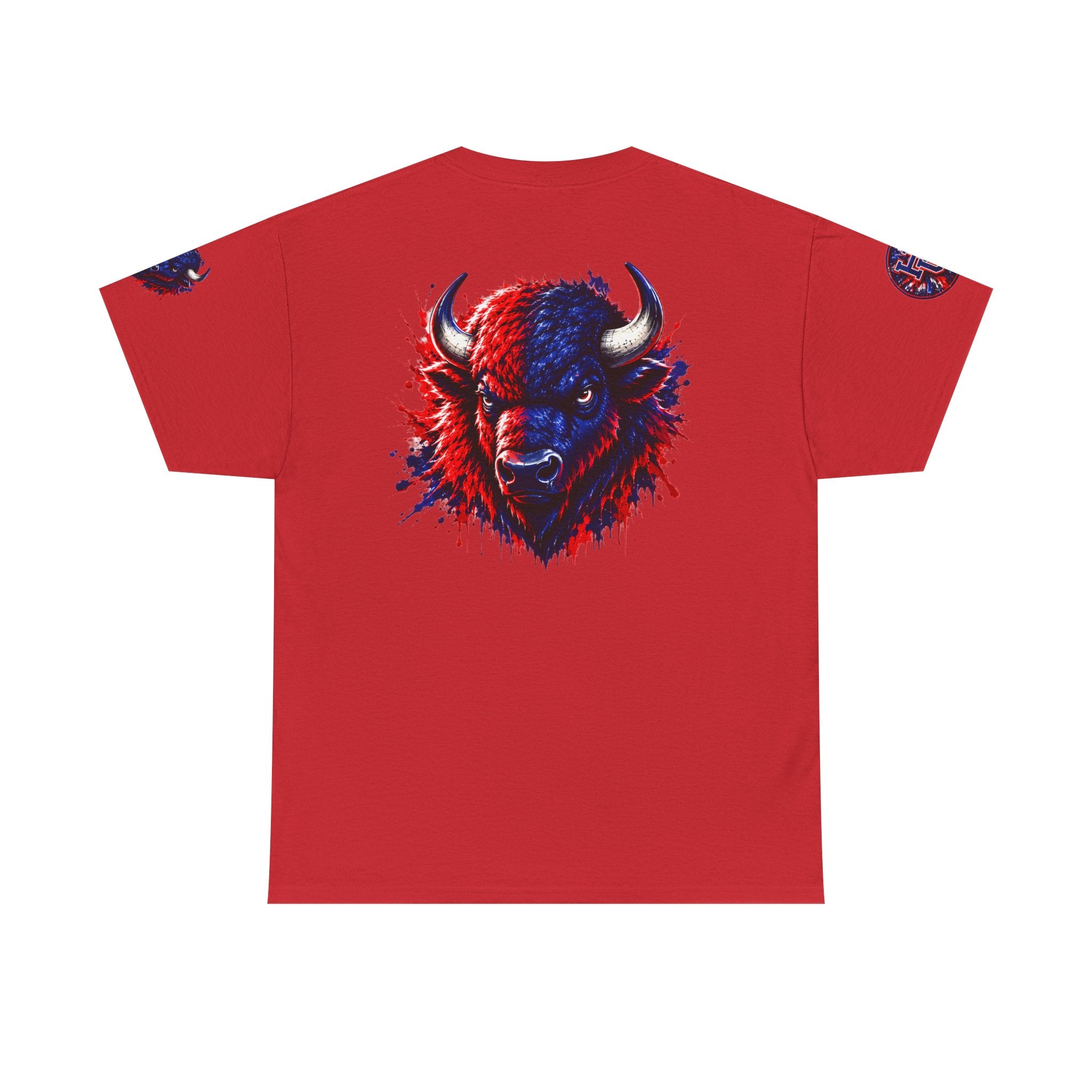 Howard University Buffalo Spirit Tee — HU Bison Red & Blue Campus Shirt