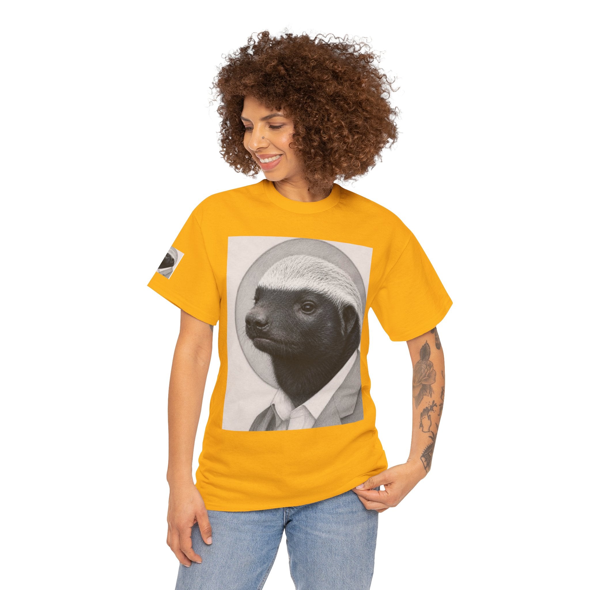 Badger Portrait Tee — "Which One of Y’all MF Said Something About a Home?" Graphic T‑Shirt