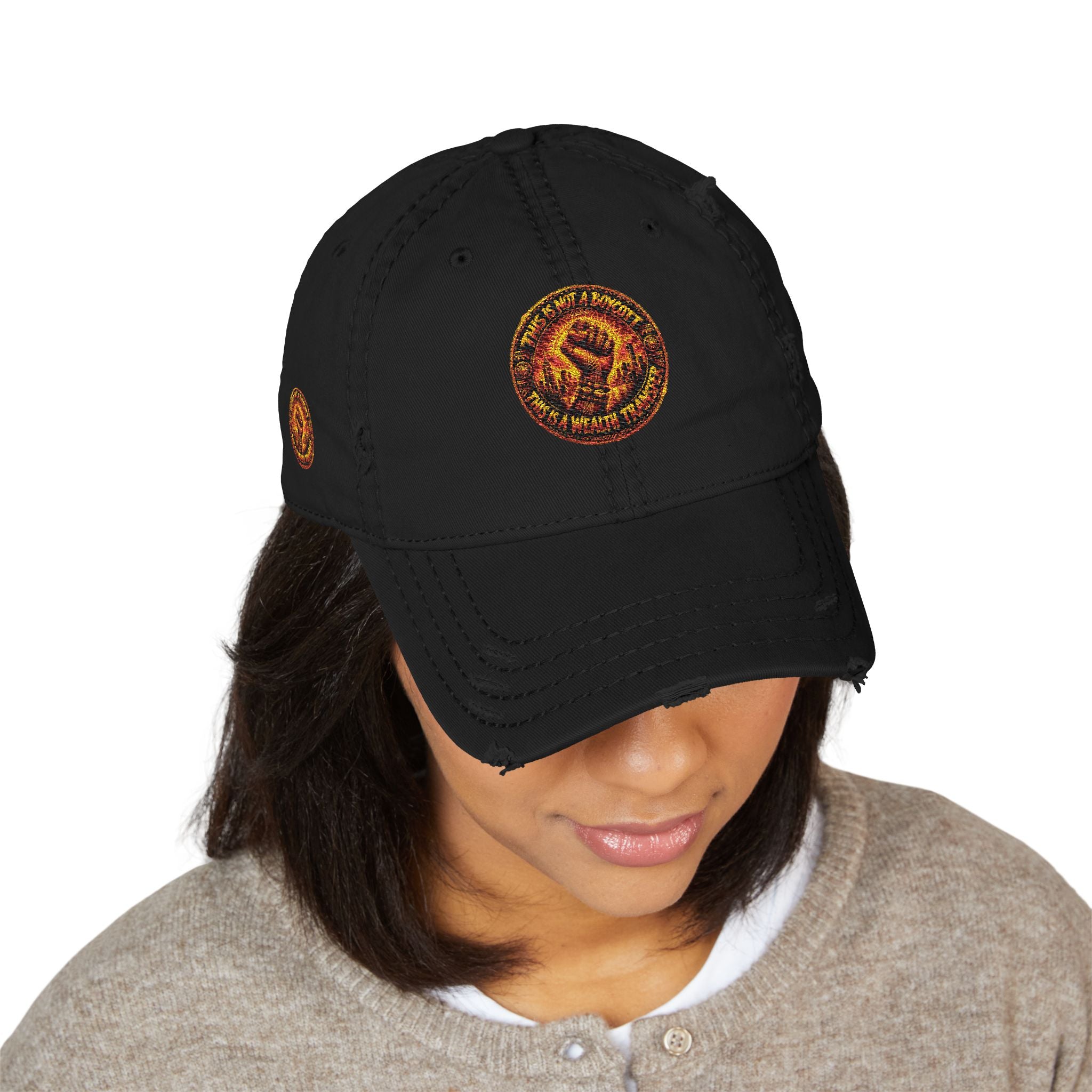 Mother braiding freedom— Vintage Flame Crest Cap