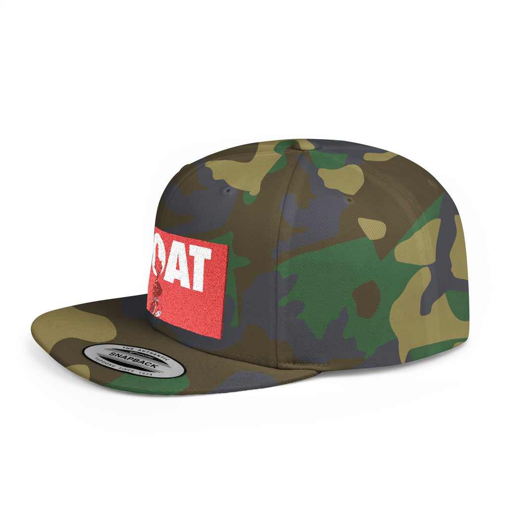 Copy of Flat Bill Snapback Hat — Retro Dance Crew Graphic Cap