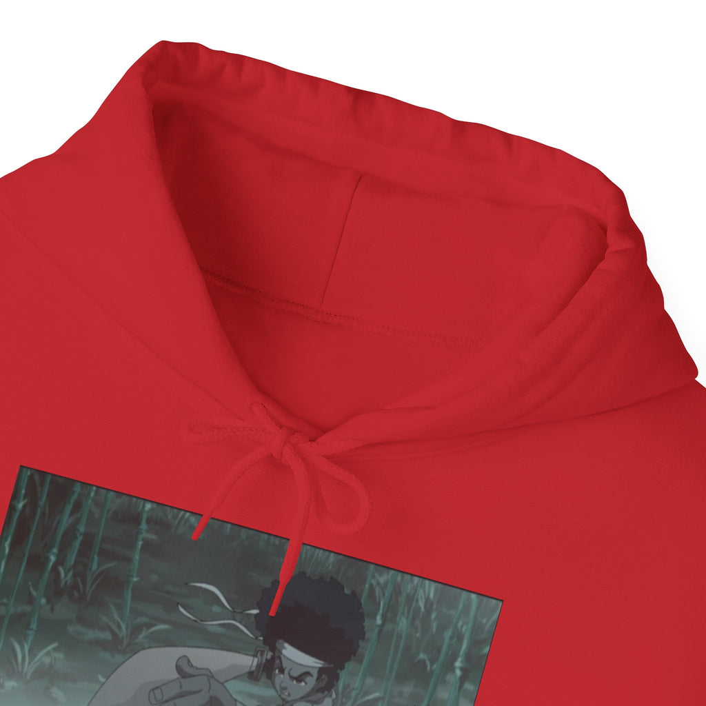 Moody Forest Angel Hoodie — Ethereal Wings Graphic Sweatshirt