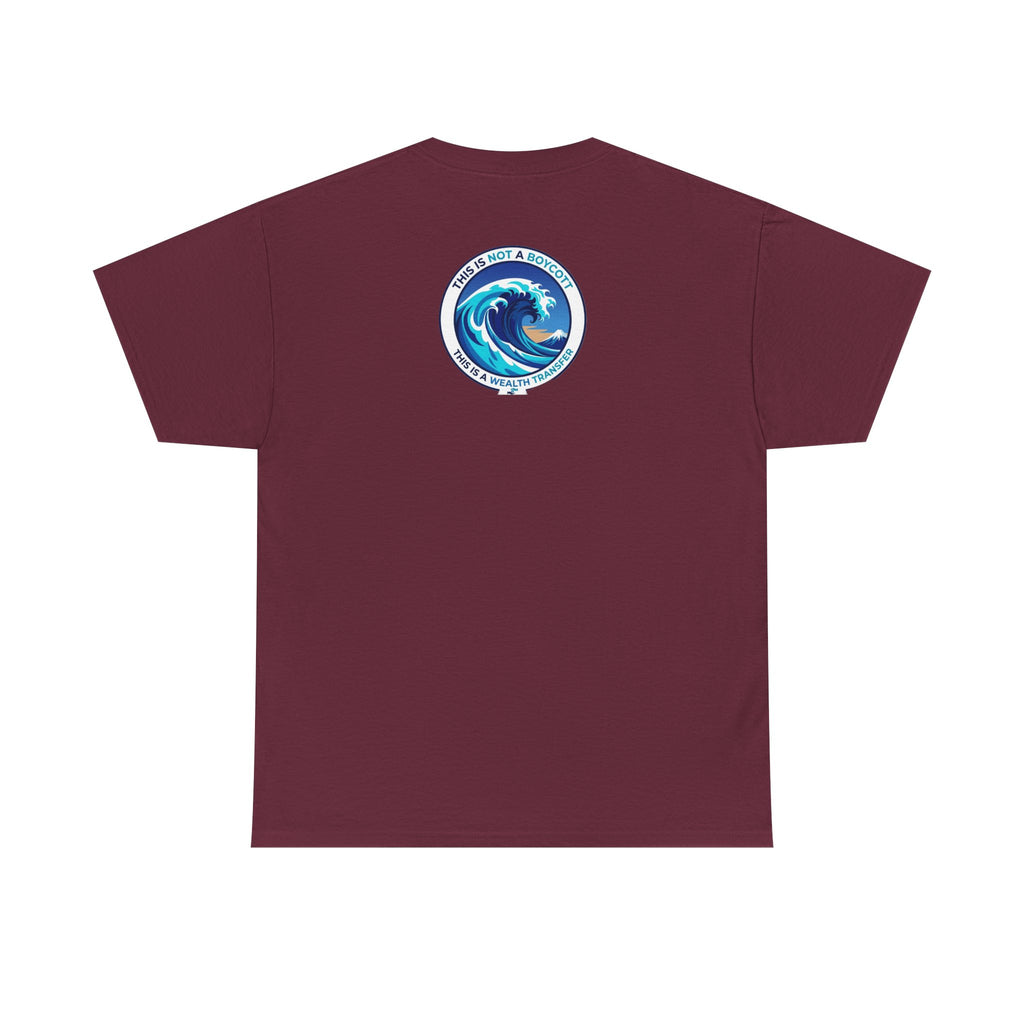 T-Shirt — Coastal Wave Graphic Tee (Ocean Sunset Wave Art)