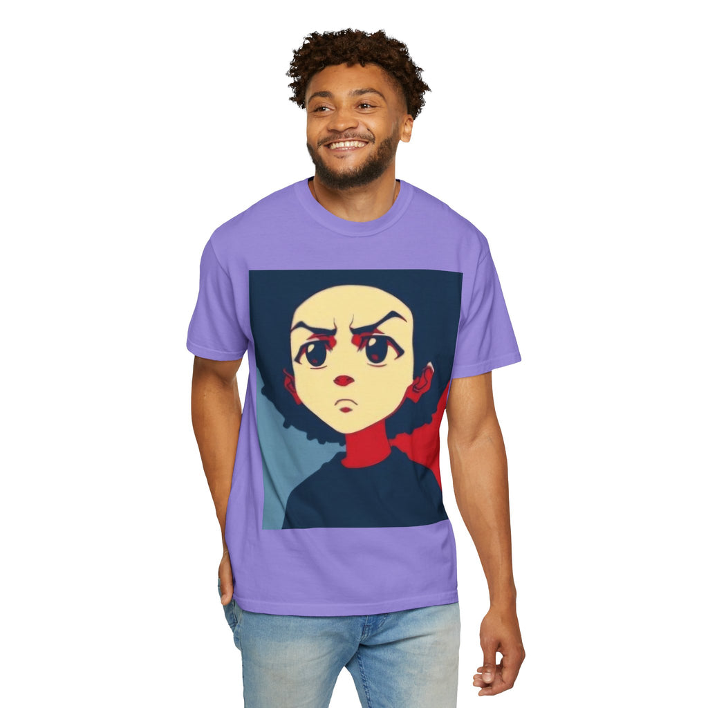 Graphic T-Shirt — Bold Pop-Art Anime Portrait (Front) + “This Is Not A Boycott, It’s A Movement” Fist Emblem (Back)