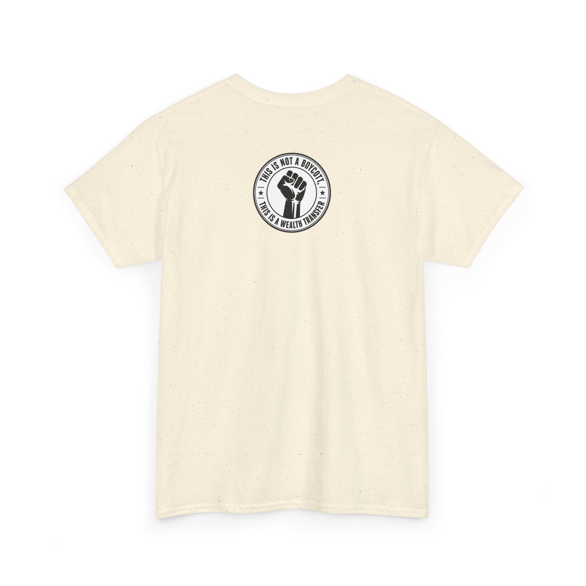 Graphic Tee — Retro Portrait Front with Black Power Fist Back