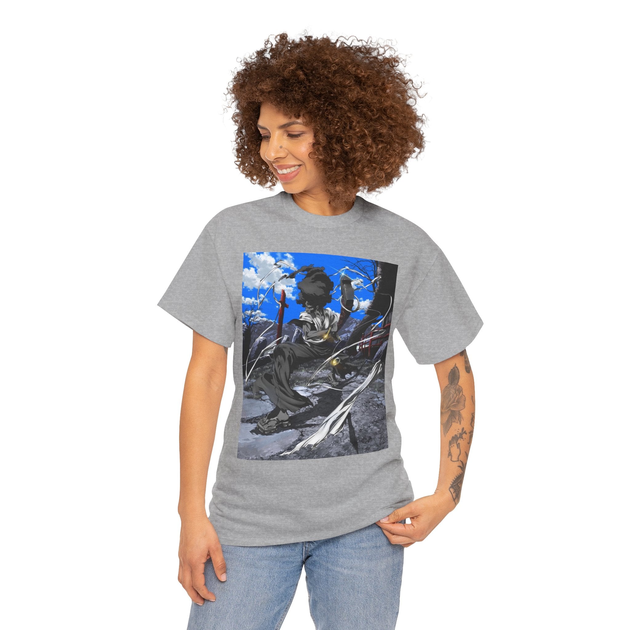 Afro Samurai Graphic Tee — Anime Streetwear T‑Shirt