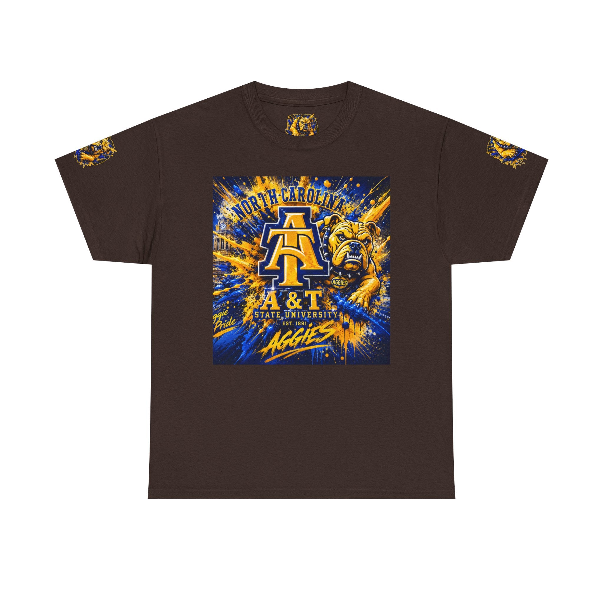North Carolina A&T Aggies Bulldog T-Shirt — A&T Logo College Tee
