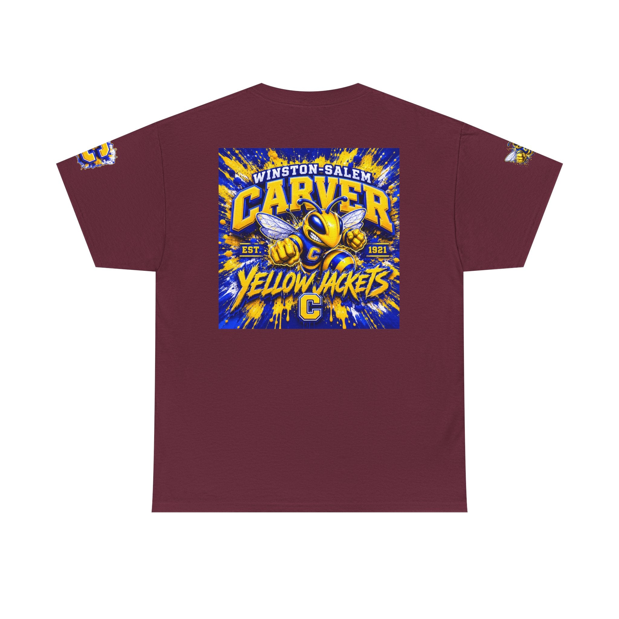 Carver Yellow Jackets Graphic T‑Shirt — Winston‑Salem School Spirit Tee