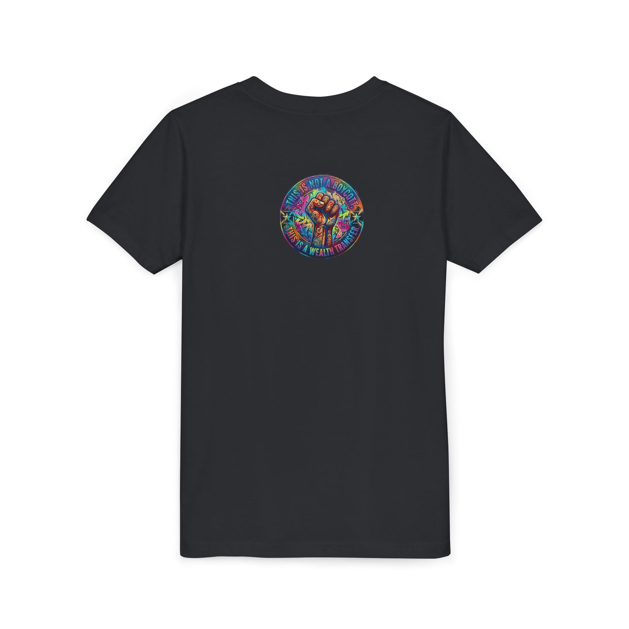 Youth Tee — “BUILD. CREATE. WIN.” Neon Builder City Design