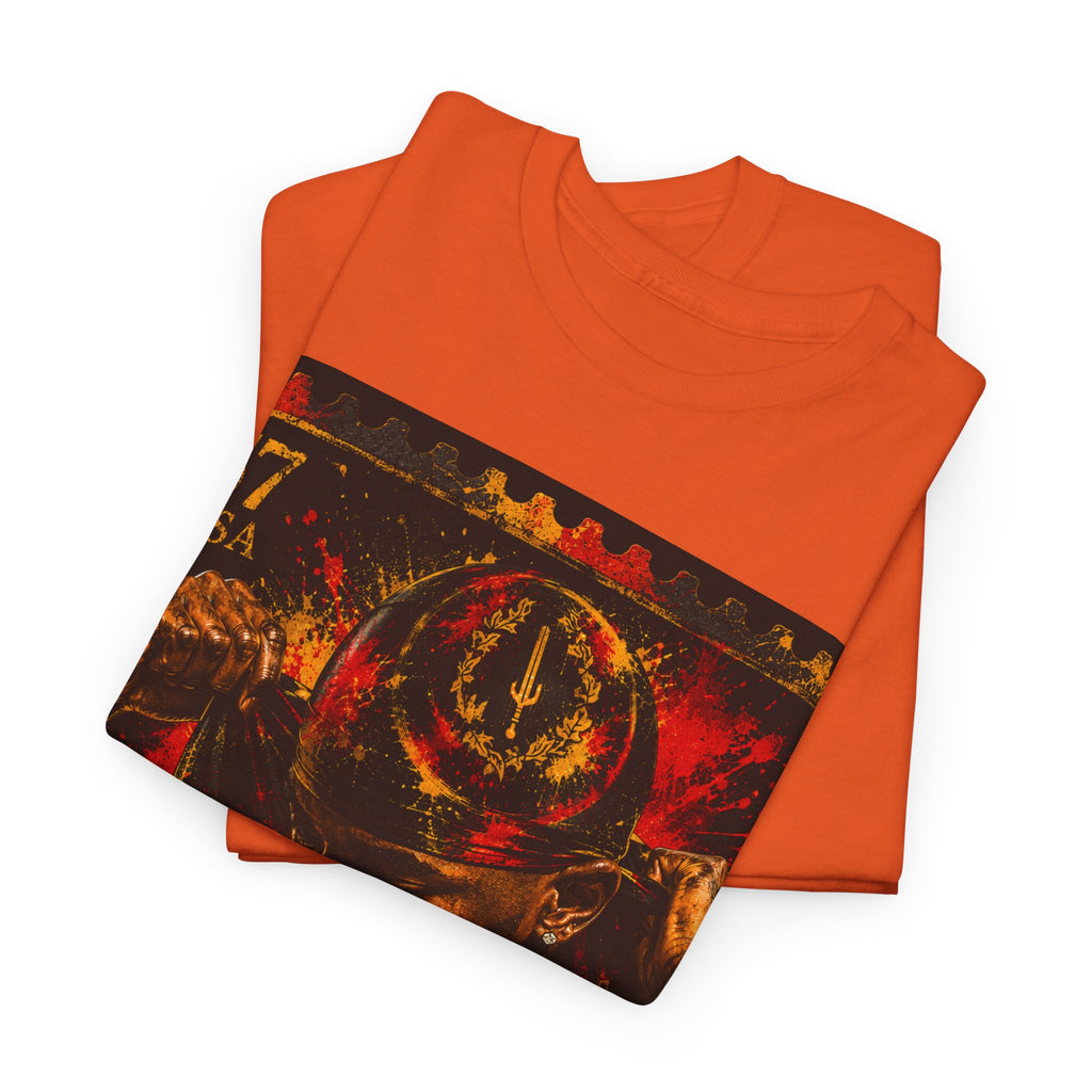 T-Shirt — Regal Afrocentric Portrait Tee (57 USA Stamp Design)