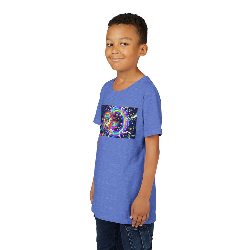 Kids Gaming Tee — Neon Rainbow Portal Gamer Shirt