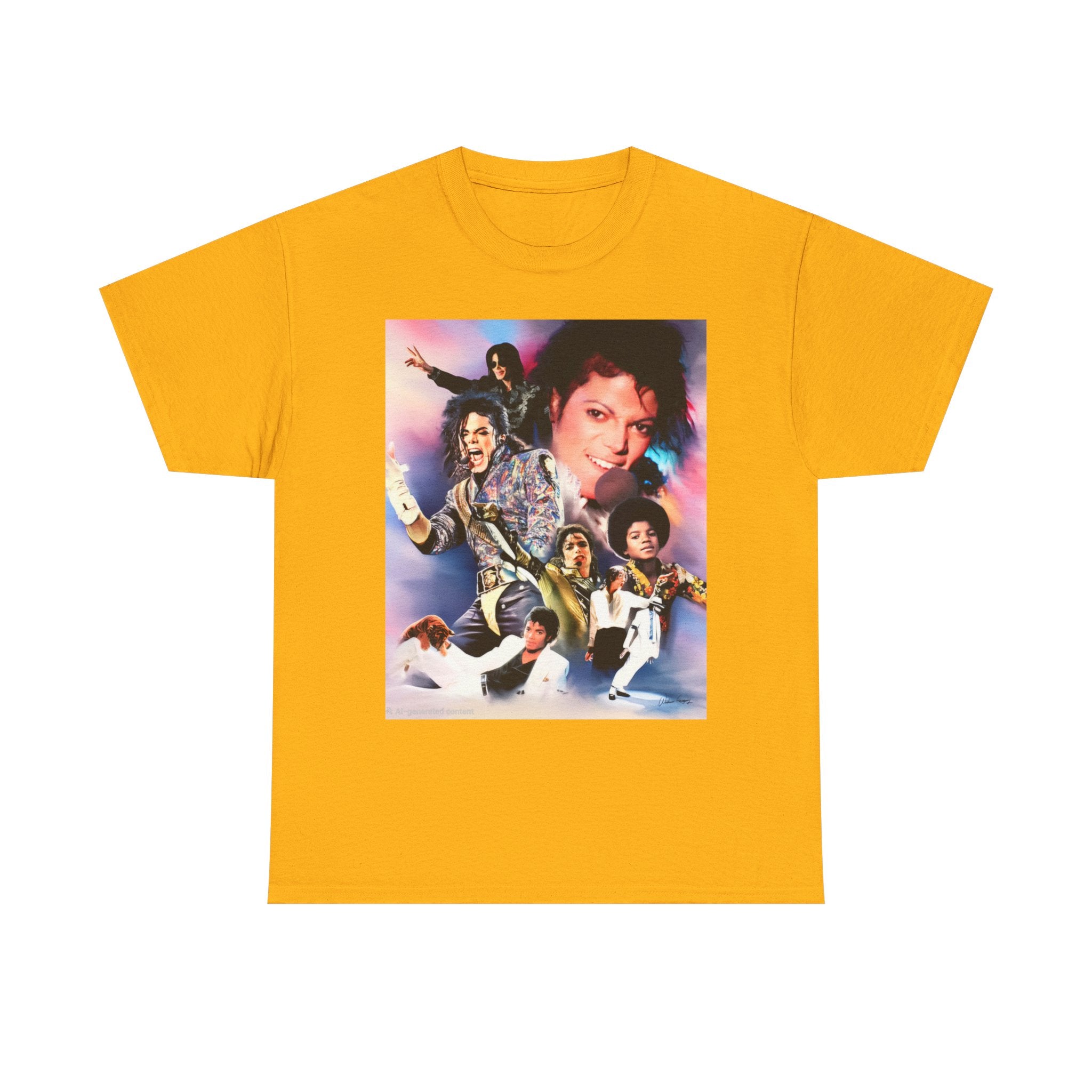 Michael Jackson Tribute Tee — Vintage Pop Collage T-Shirt